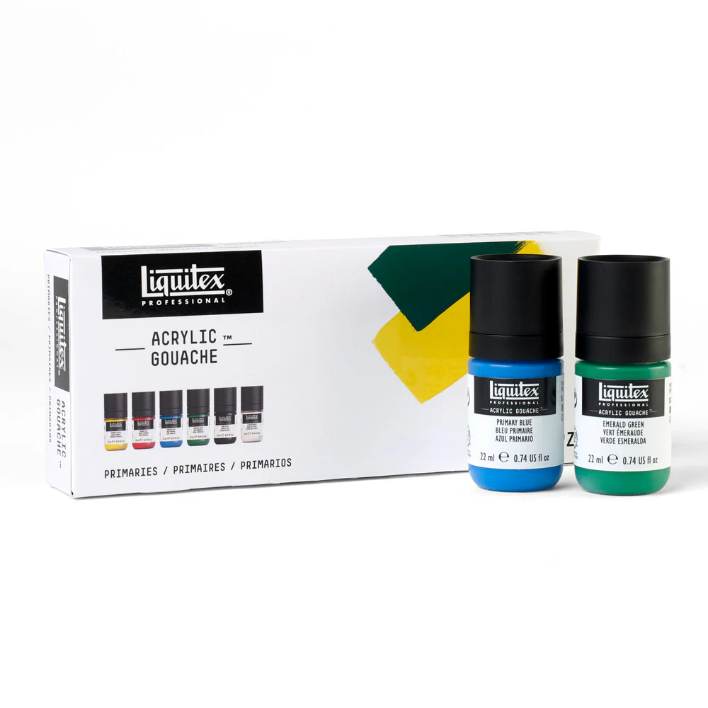 Acrylic Gouache Set - 6x22ml - Primaries