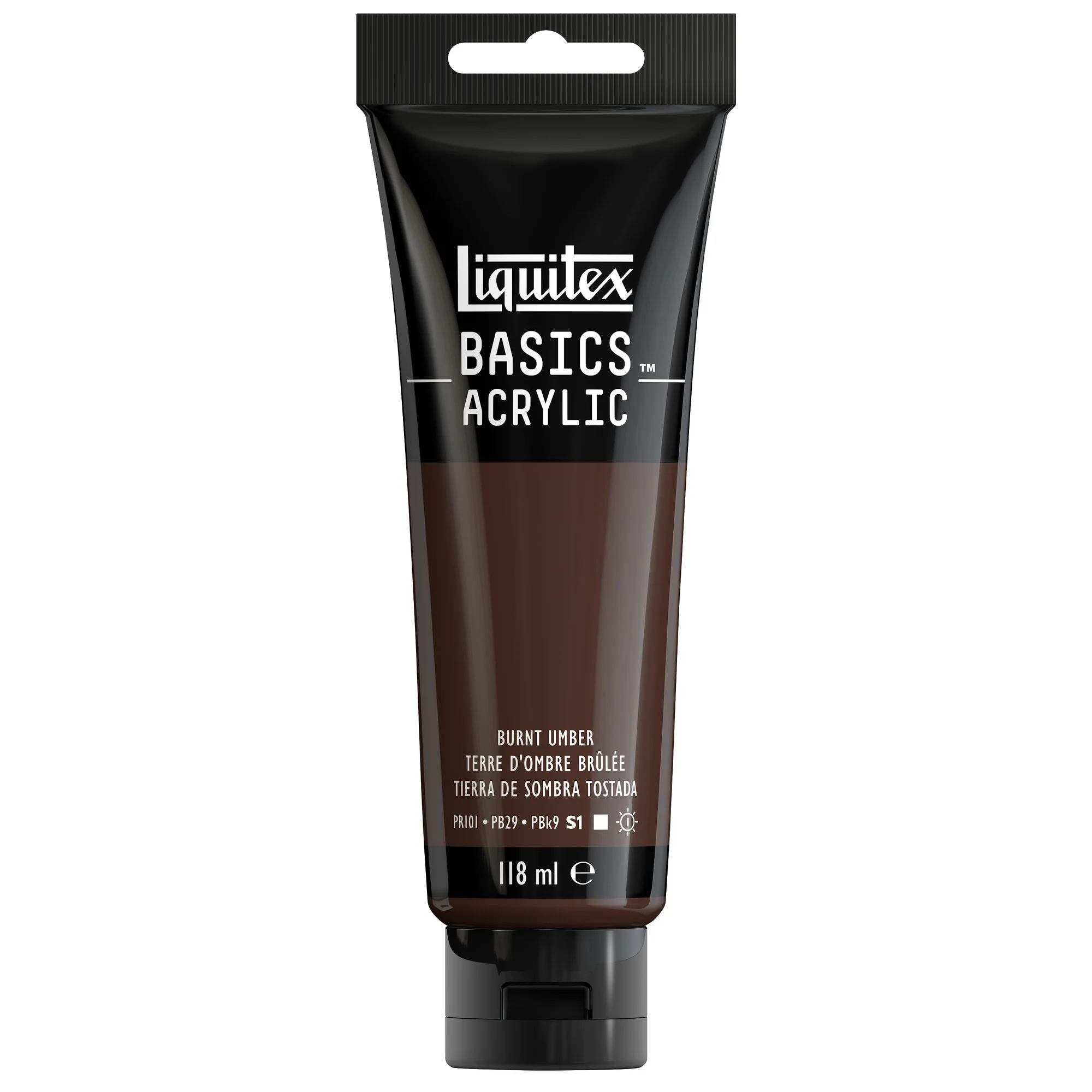 Basics Acrylic Color - Burnt Umber - Image 3
