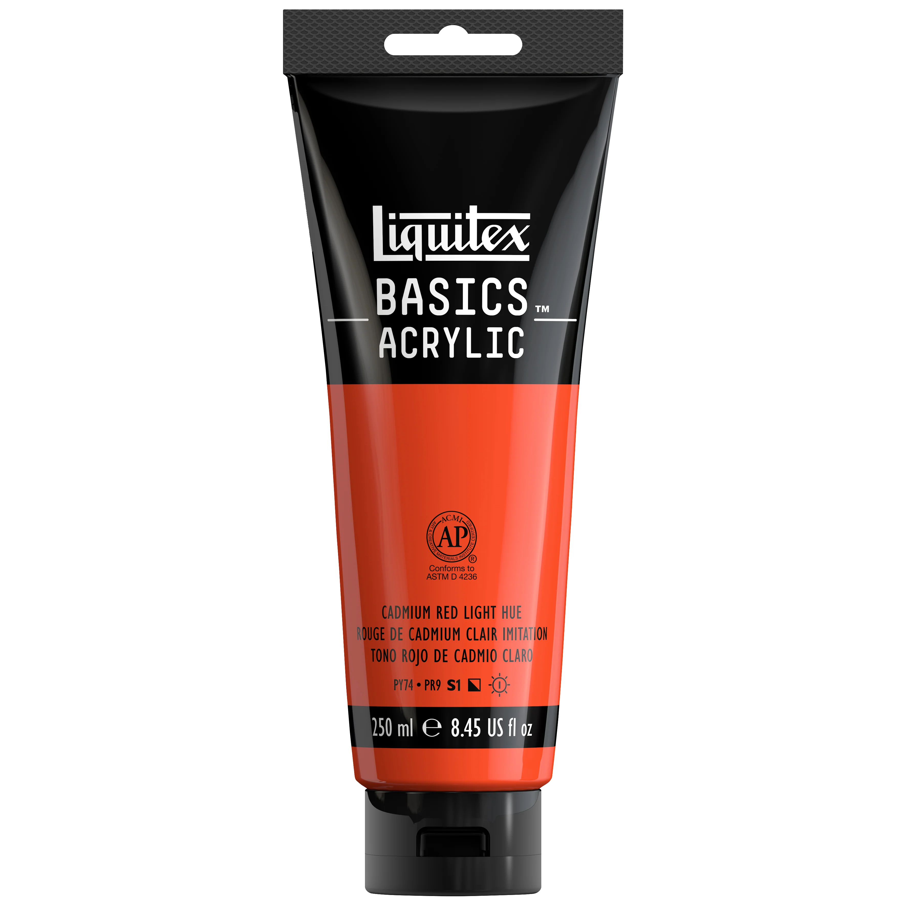 Basics Acrylic Color - Cadmium Red Light Hue - Image 4