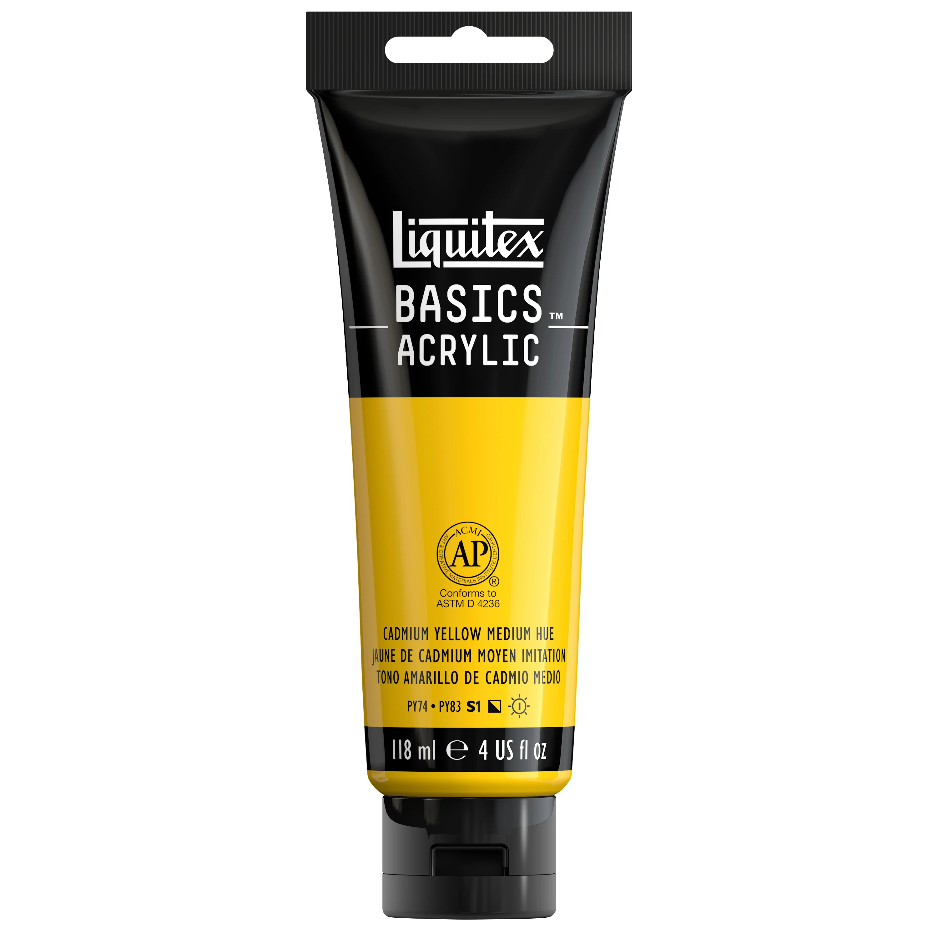 Basics Acrylic Color - Cadmium Yellow Medium Hue - Image 3