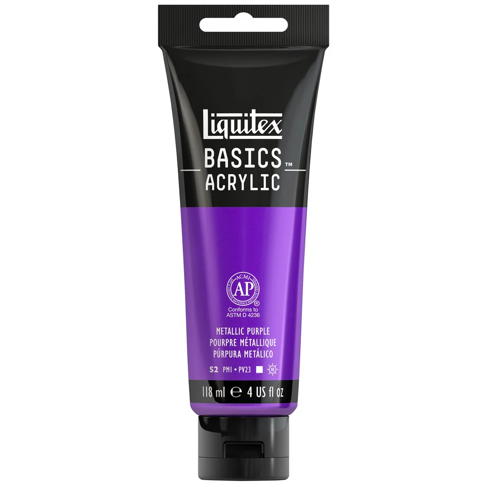 Basics Acrylic Color - Metallic Purple - Image 2
