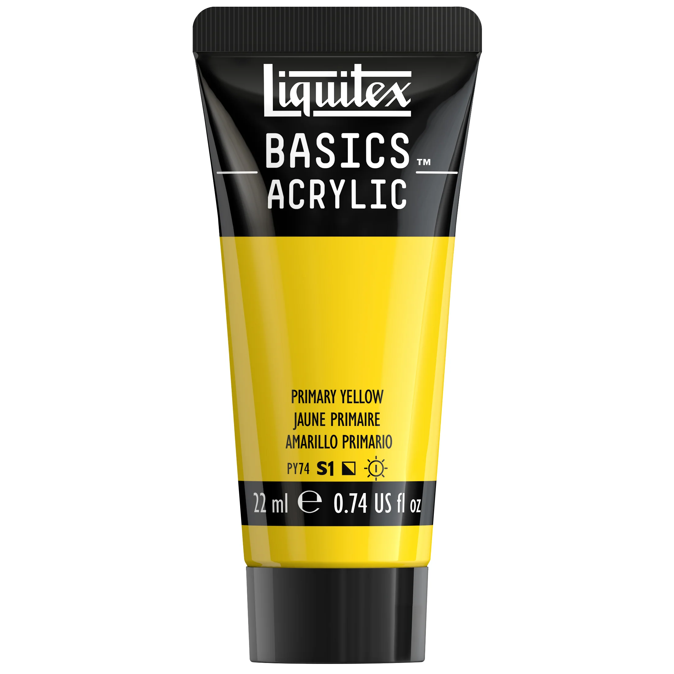 Basics Acrylic Color - Primary Yellow - Image 2