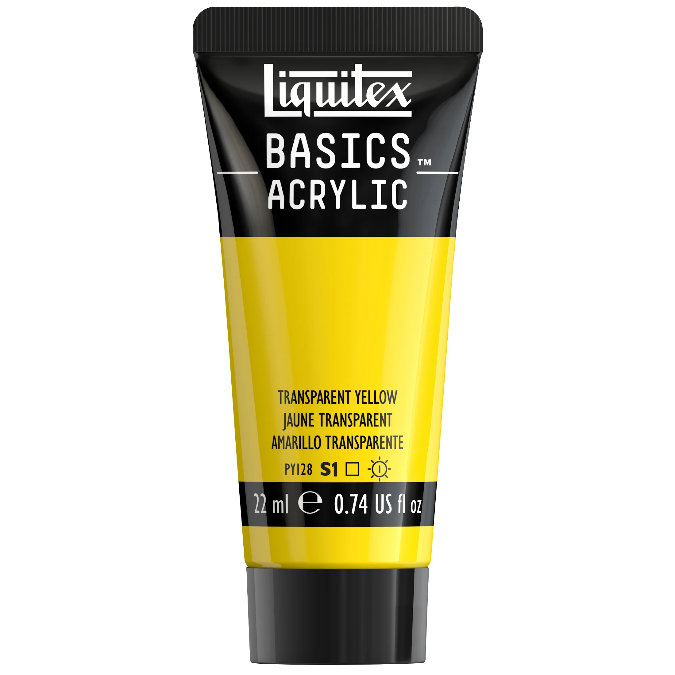 Basics Acrylic Color - Transparent Yellow - Image 2