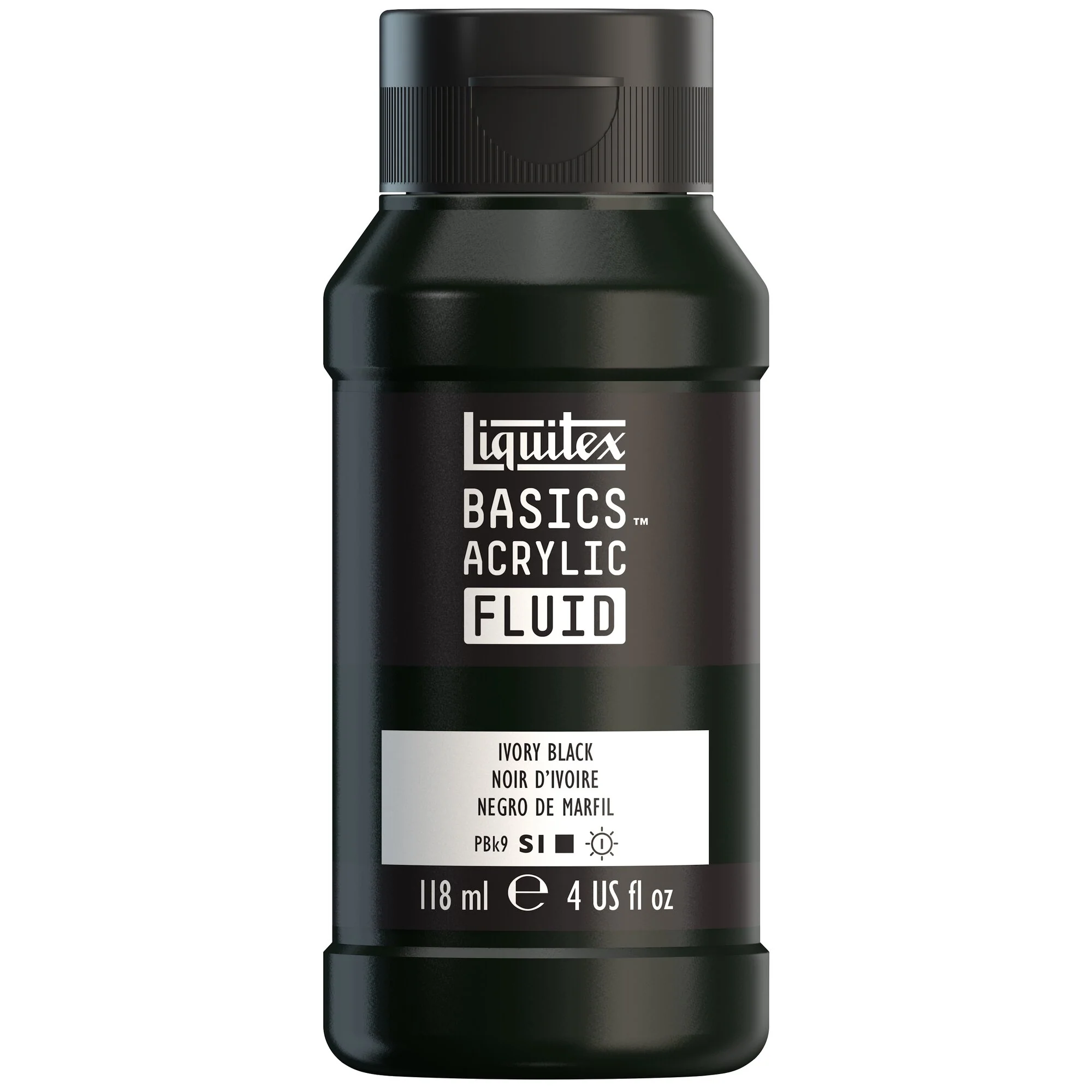 Basics Acrylic Fluid Color - Ivory Black - Image 2
