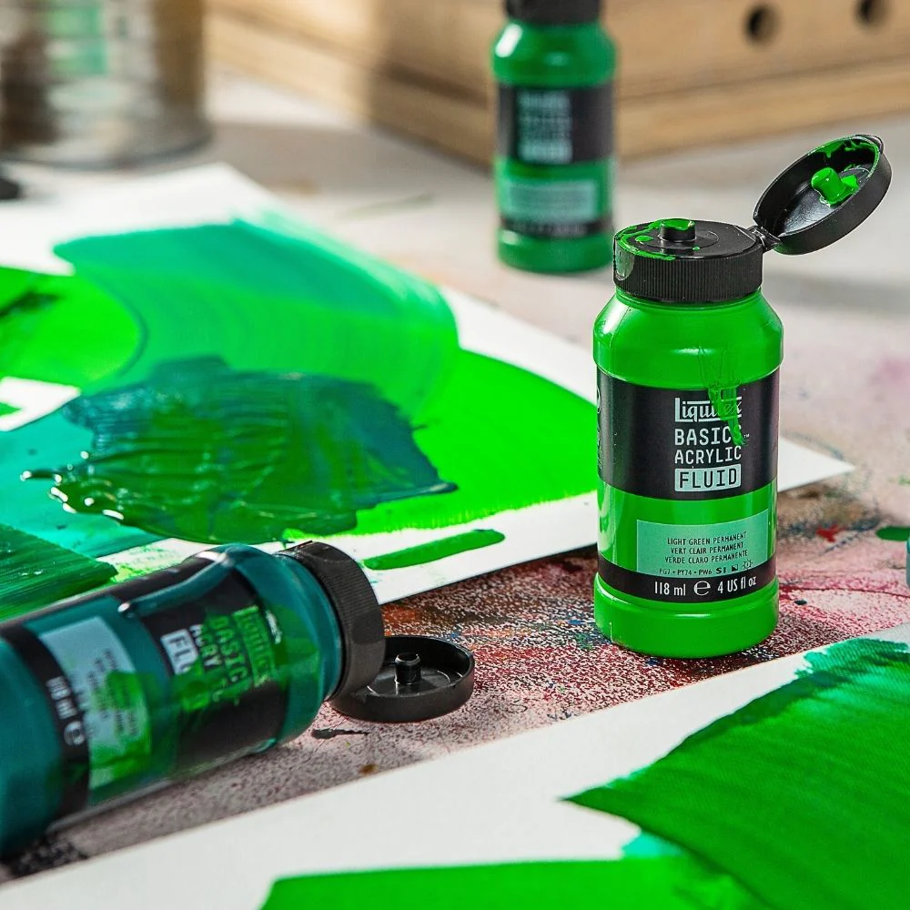 Basics Acrylic Fluid Color - Titanium White - Image 5
