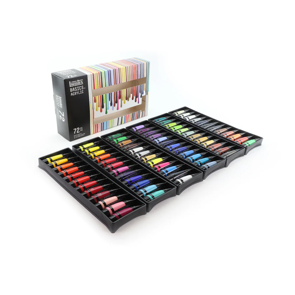 Basics Acrylic Set - 72x22ml - The Complete Range - Image 4