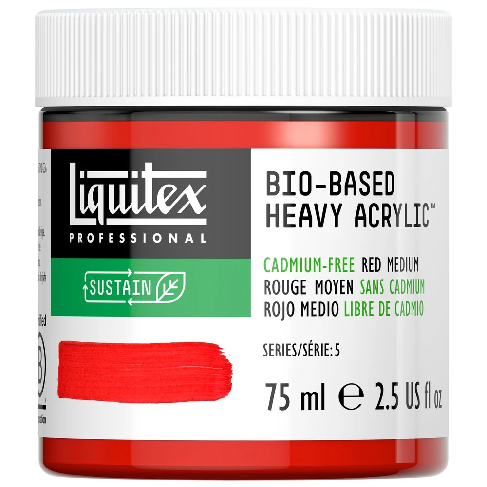 Bio-based Heavy Acrylic - Cadmium-Free Red Medium - Universal - Image 2