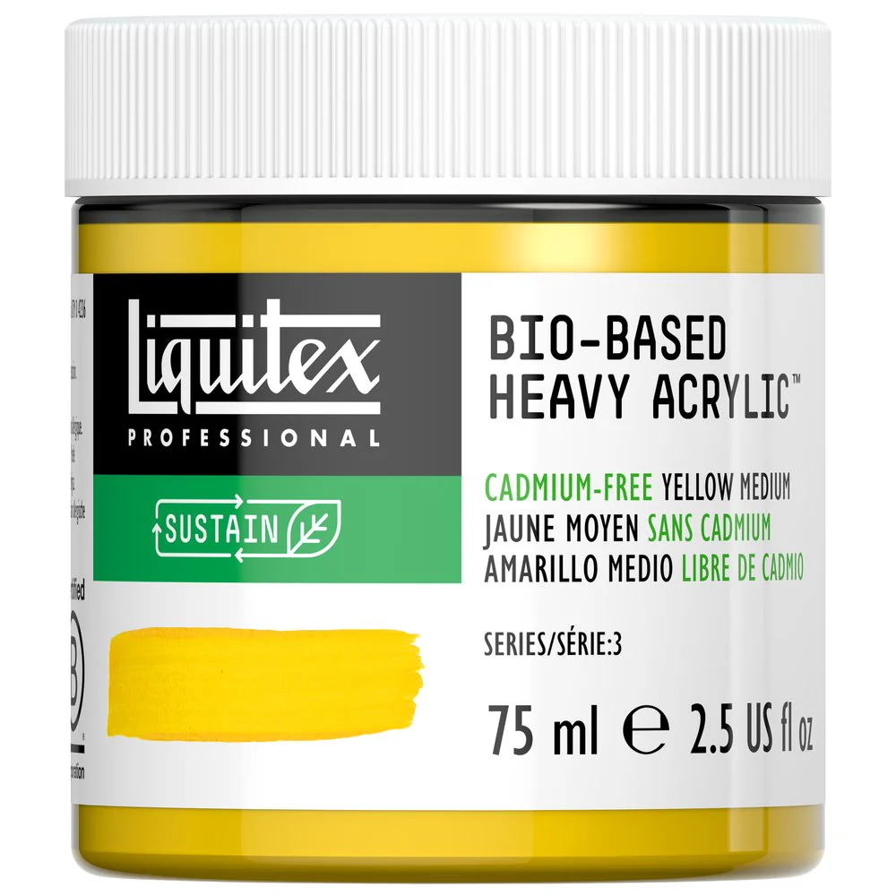 Bio-based Heavy Acrylic - Cadmium-Free Yellow Medium - Universal - Image 2