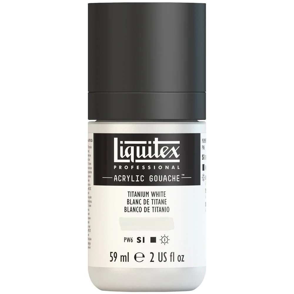 Professional Acrylic Gouache - Titanium White - Image 2