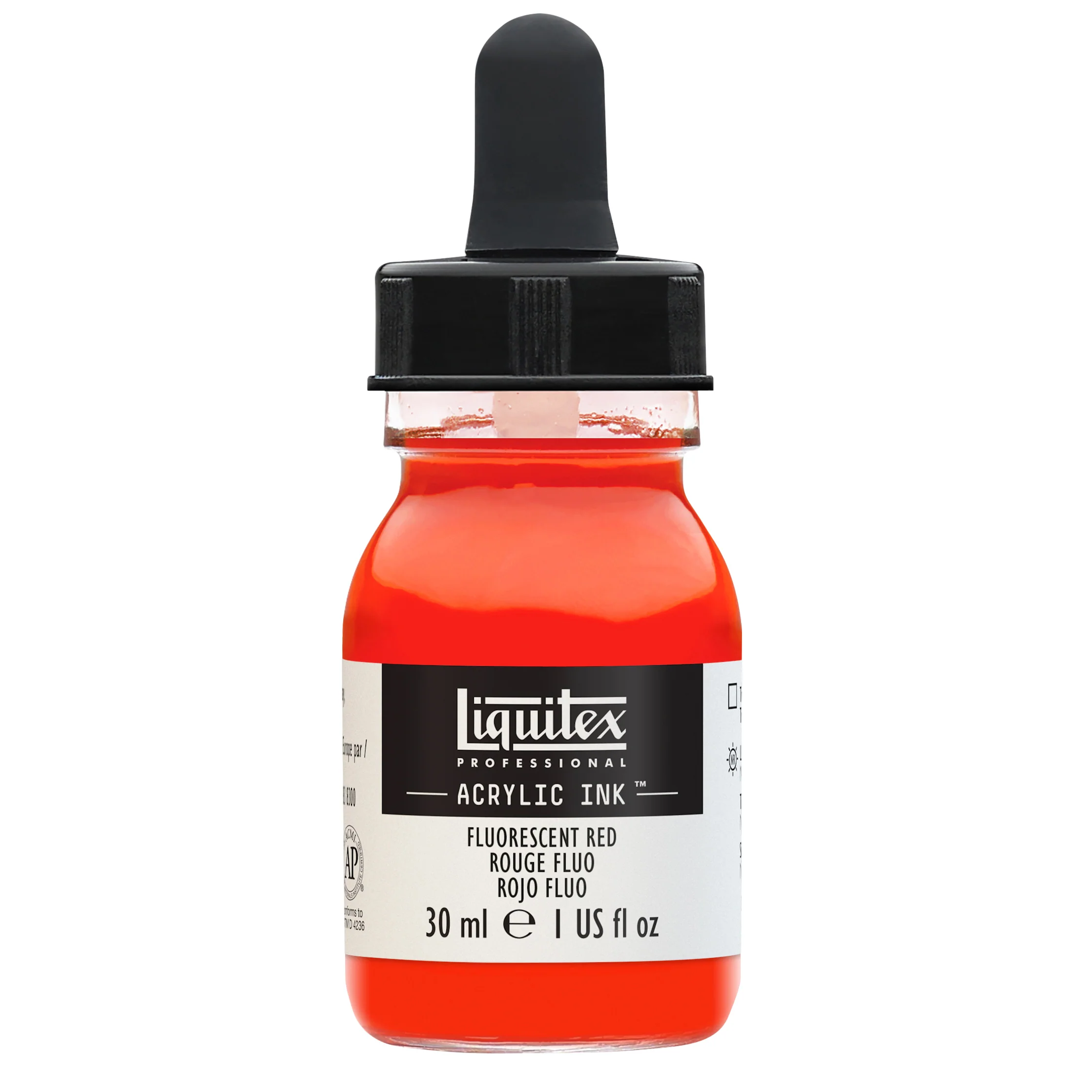 Professional Acrylic Ink - Fluorescent Red - Image 2