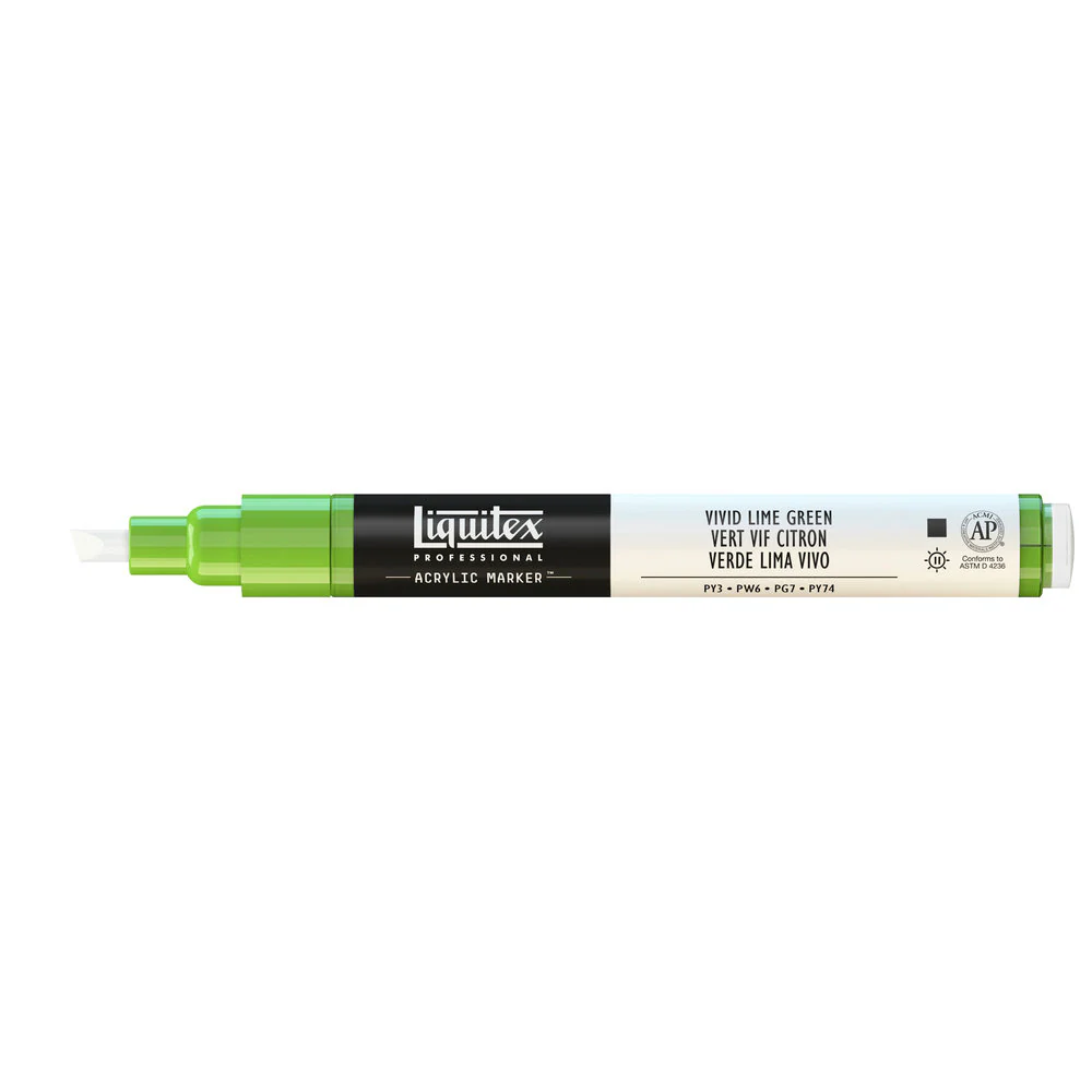 Professional Acrylic Marker - Vivid Lime Green - Image 2