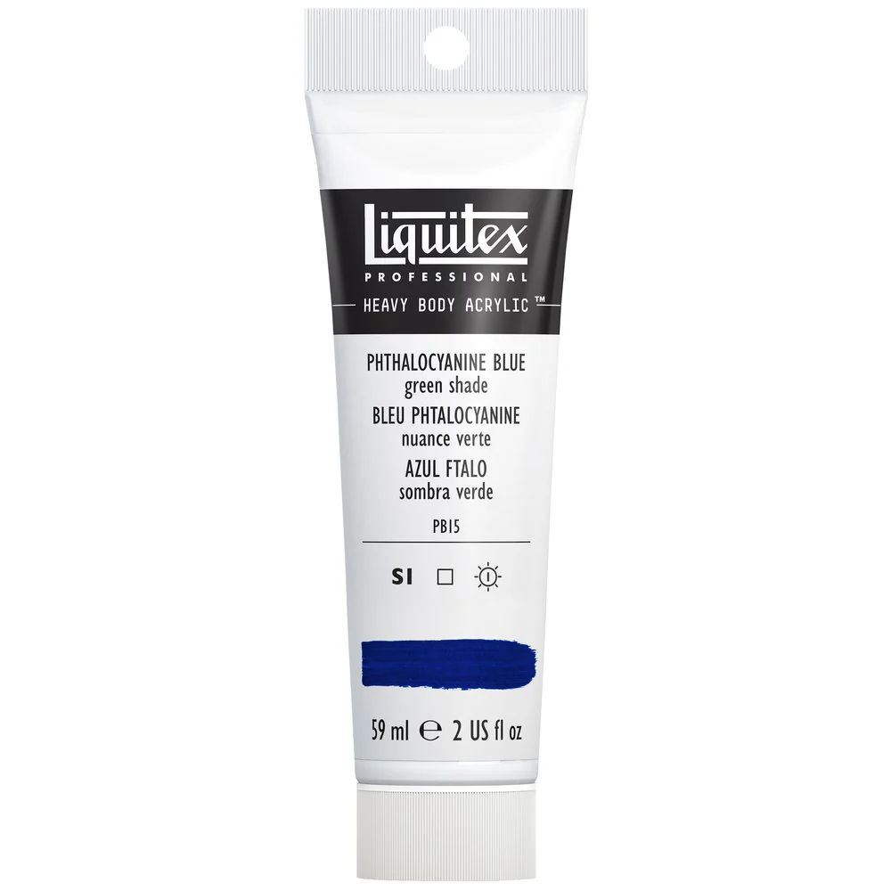 Professional Heavy Body Acrylic - Phthalocyanine Blue Green Shade - Image 10
