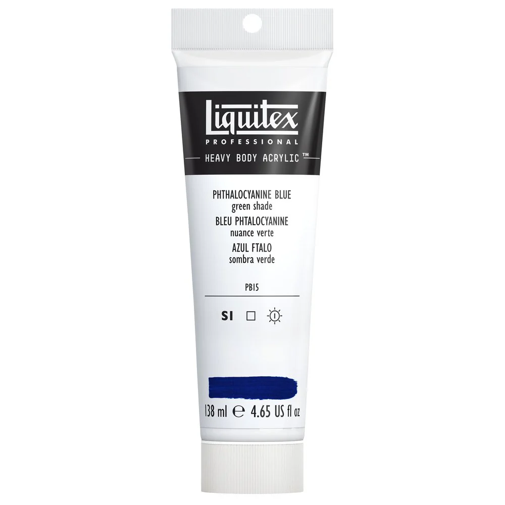 Professional Heavy Body Acrylic - Phthalocyanine Blue Green Shade - Image 11