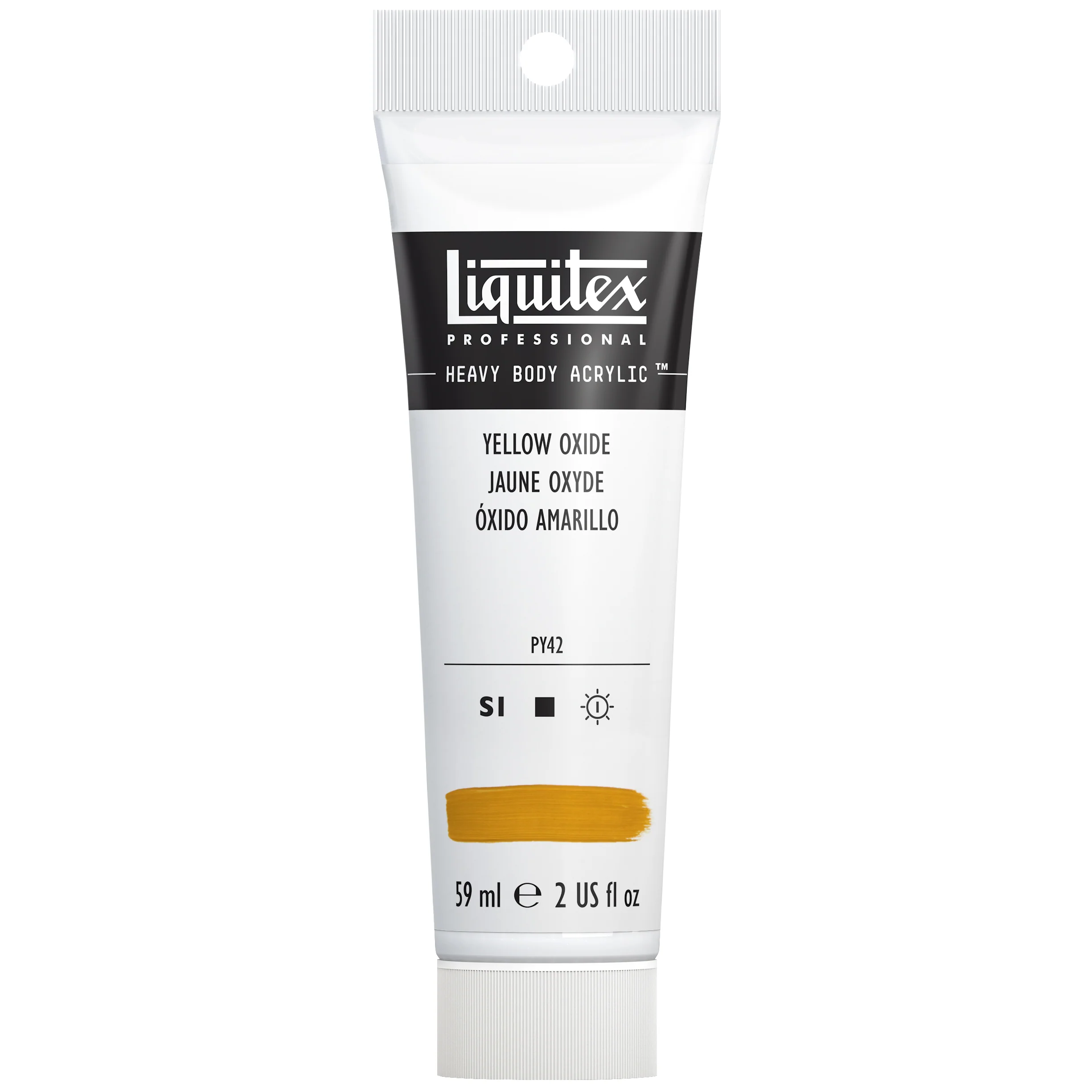 Professional Heavy Body Acrylic - Yellow Oxide - Image 3