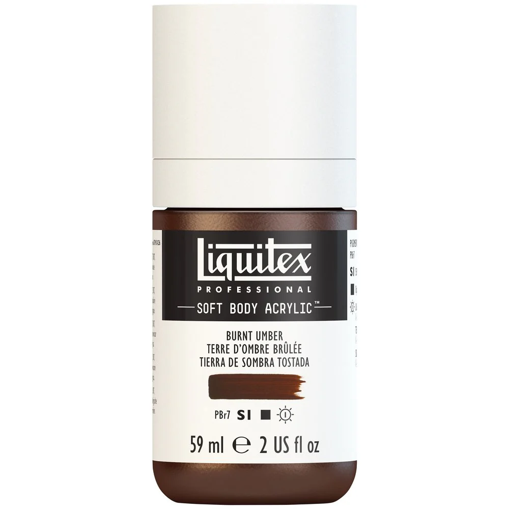 Professional Soft Body Acrylic - Burnt Umber - Universal - Image 2