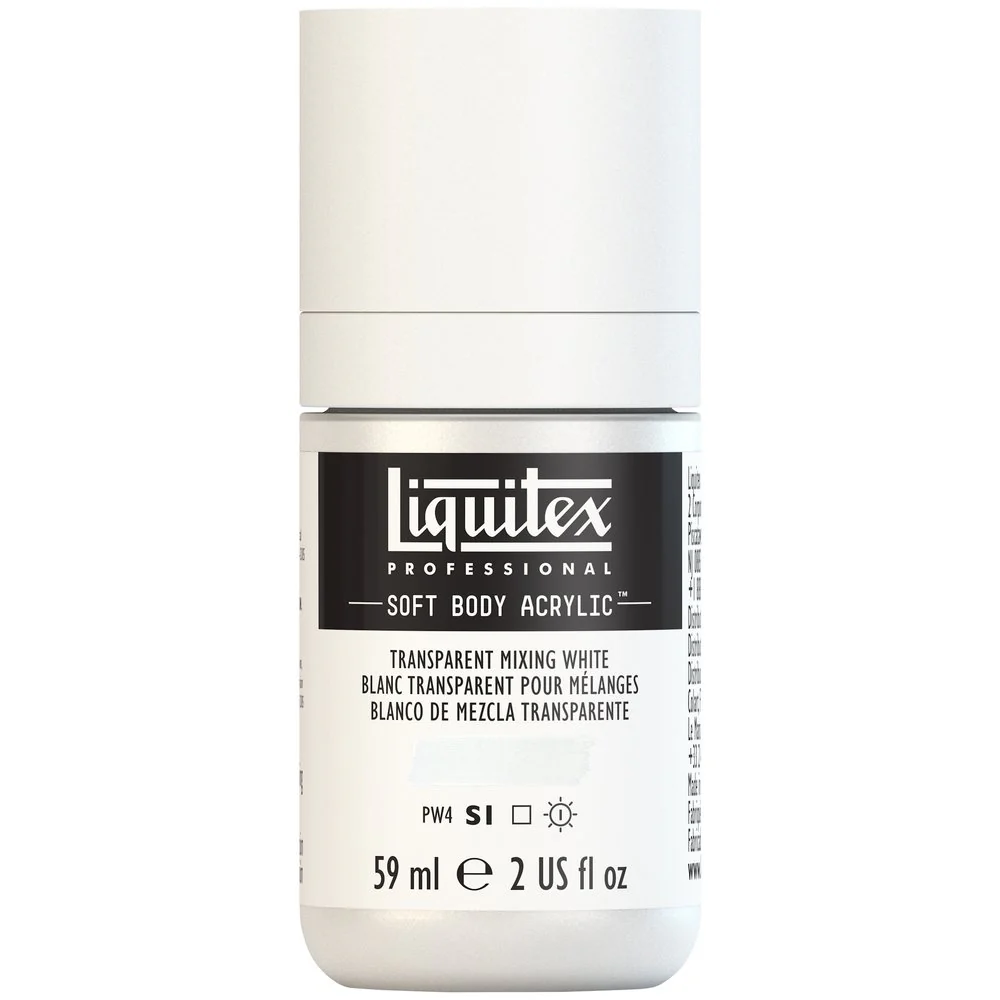 Professional Soft Body Acrylic - Transparent Mixing White - Image 2