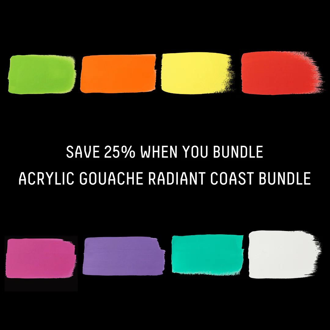 Acrylic Gouache Radiant Coast Bundle